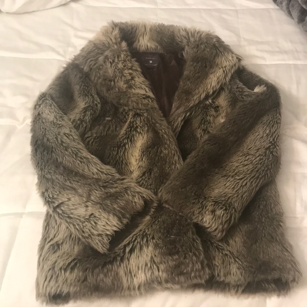 Faux fur coat